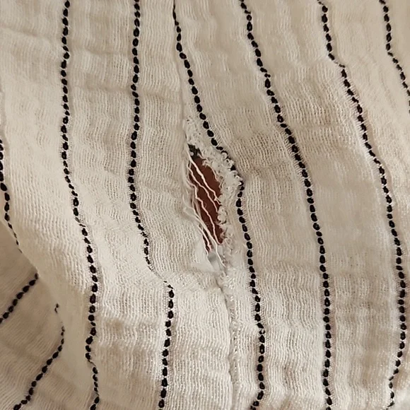 Joie striped shirt with button down vee - Picture 3 of 7